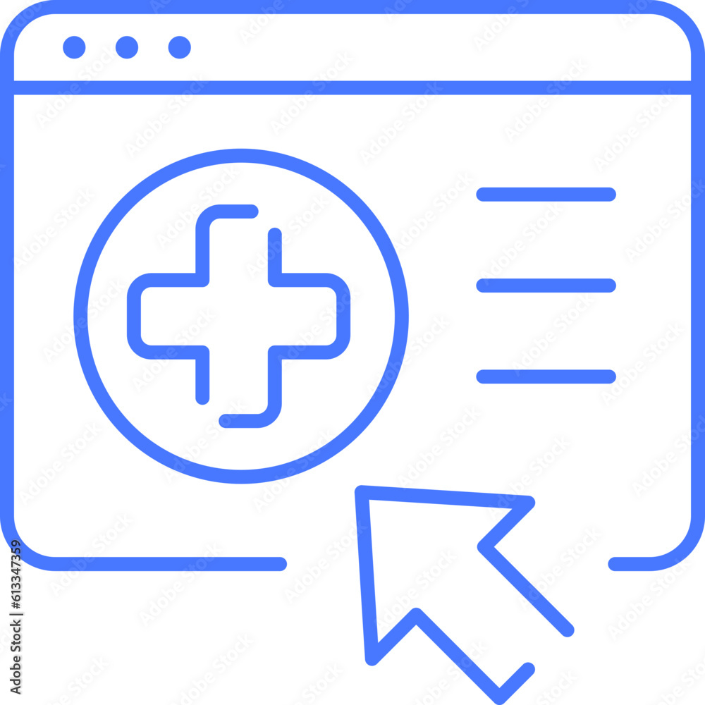 Medical online line icon Medical online line icon