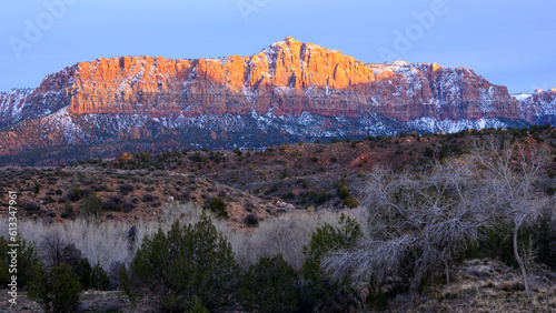 Landscape photograph taken in Zion National Park in Utah.