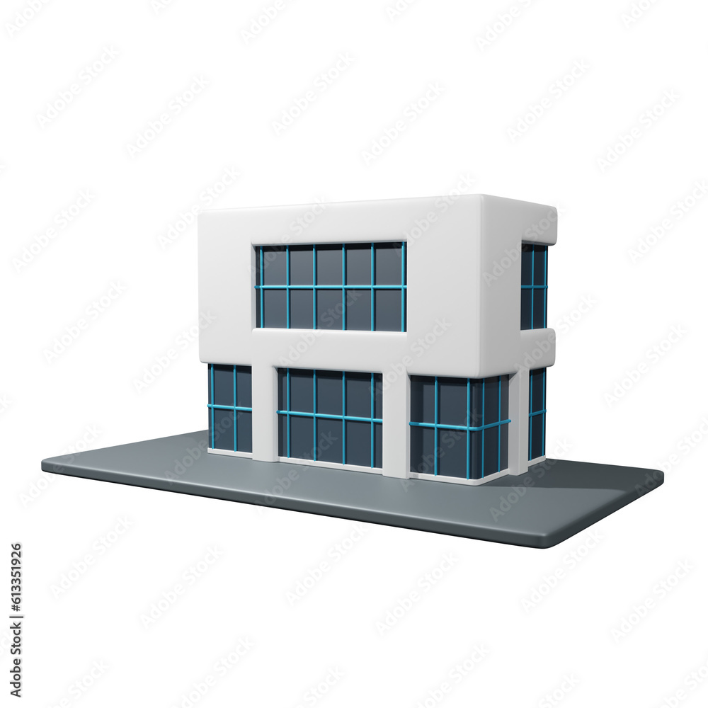 Company Building 3d illustration