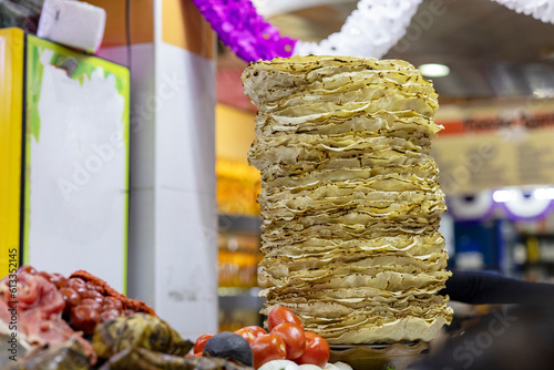 Tlayudas, Oaxaca. Comida MExicana photo