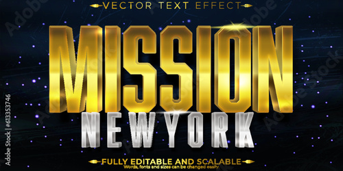 Metallic movie text effect, editable warrior and sword  text style