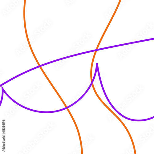 Orange And Purple Grid Graphic Lines Background 