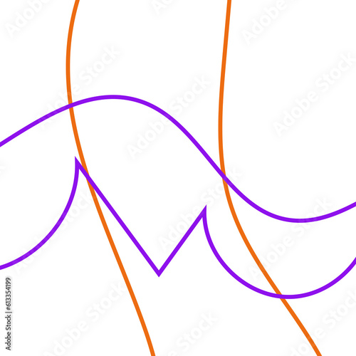 Orange And Purple Grid Graphic Lines Background 