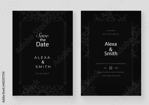 Golden ornamental business card template