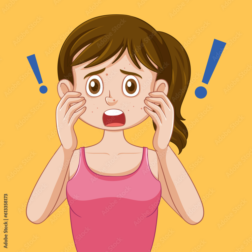 Puberty Girl Concerns About Her Skin Problem Puberty Girl Concerns About Her Skin Problem