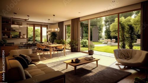 3D render Nature s Haven- A Serene Fusion of Living Room and Garden relax view for Tranquility and Harmonious Connection interior design.jpg