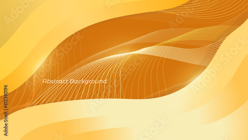 abstract gradient yellow squares wave background