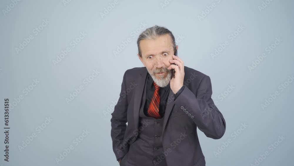 Businessman rejoicing after receiving gospel. Businessman rejoicing after receiving gospel.