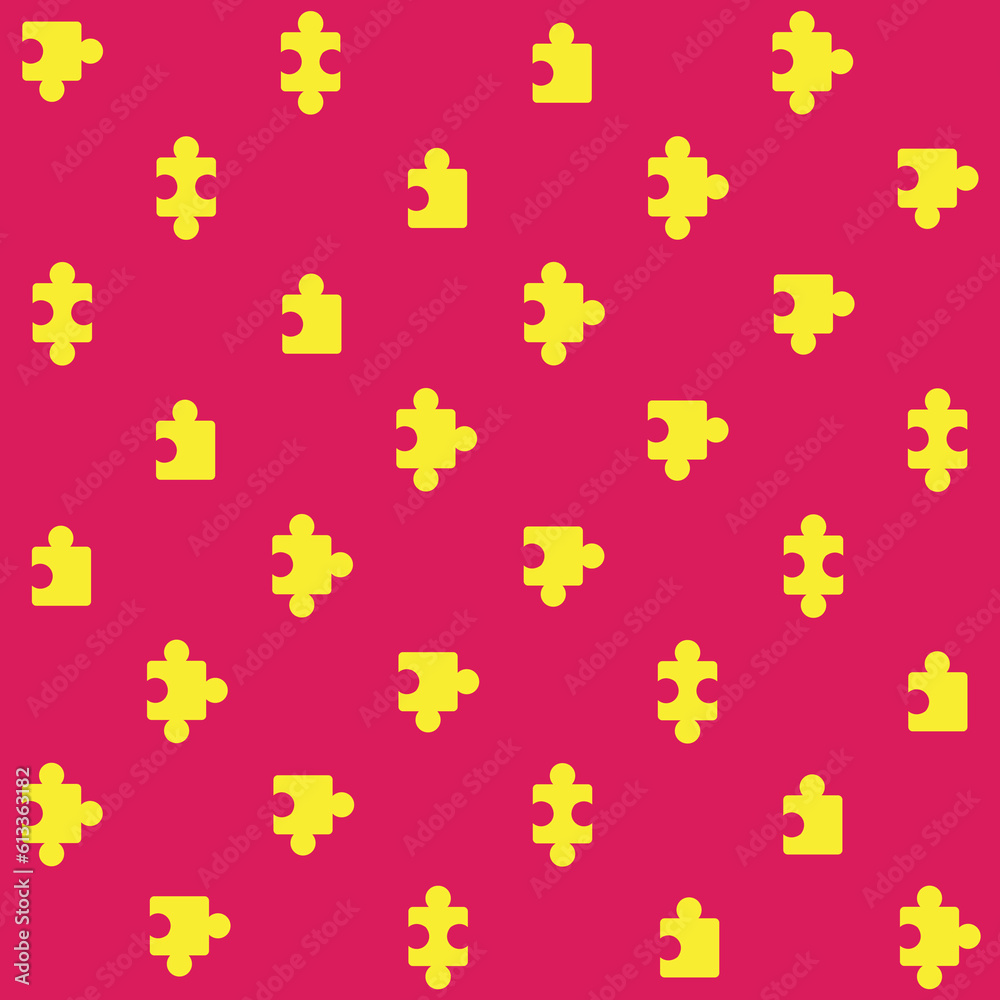 Puzzle Pieces Vector Seamless Pattern Puzzle Pieces Vector Seamless Pattern