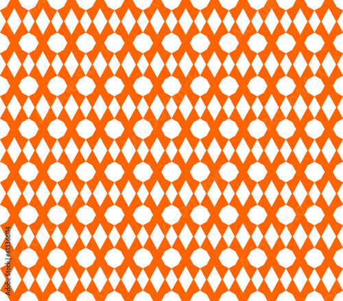 Seamless Geomatric vector background Pattern in orange
