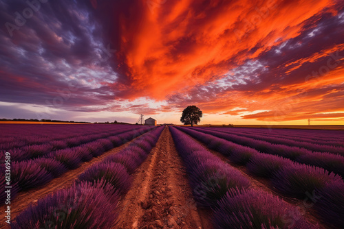 A Symphony of Colors Enchanting Evening Sky