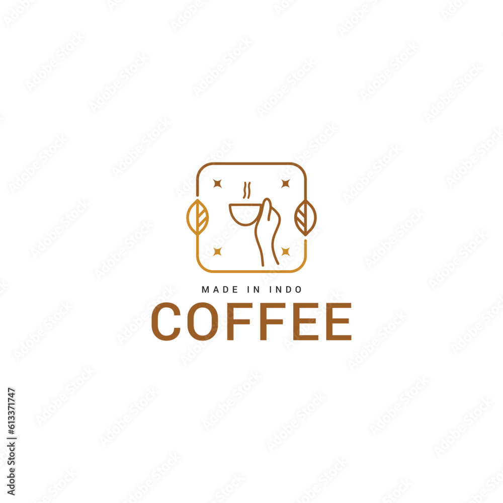 cafe logo design inspiration. Coffee shop symbol icon cafe logo design inspiration. Coffee shop symbol icon