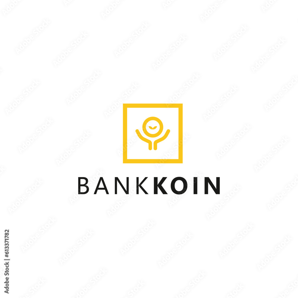 Investment logo design inspiration. Savings icon symbol Investment logo design inspiration. Savings icon symbol