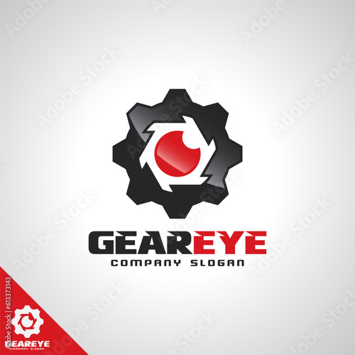 Gear Eye Logo Template