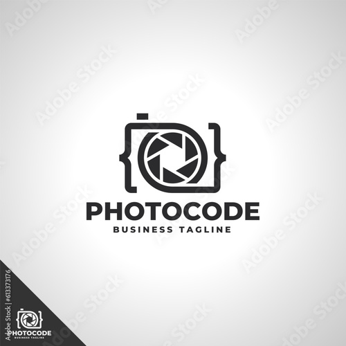 Photo Code - Camera Logo Template