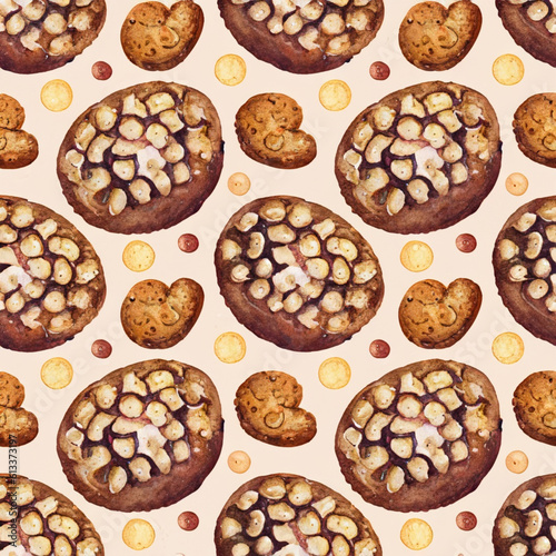 A Seamless Pattern of Cookies