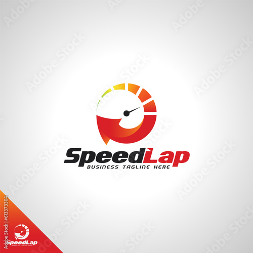 Speed Lap Logo Template