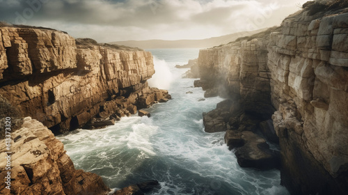 Generative AI, Majestic Coastal Cliffs