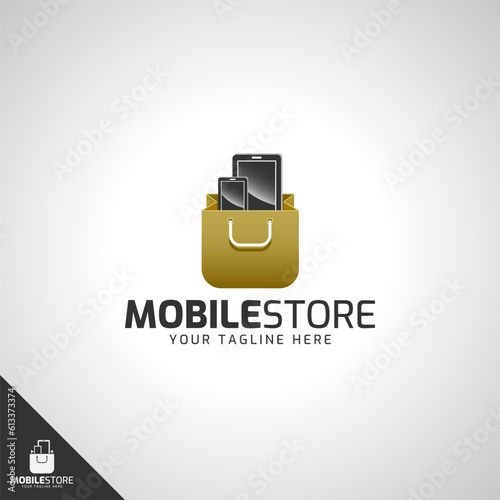 Mobile Store Logo Template