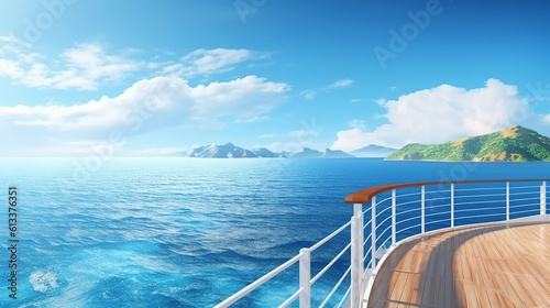 view of the sea from the pier photo