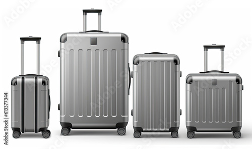 Awesome Gray Luggage. Super Cool Stuff with Secret Hiding Places generative ai