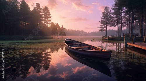 Generative AI, Tranquil Reflections: Serene Lakes in Varied Settings
