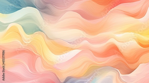 Abstract waves with a burst of colors