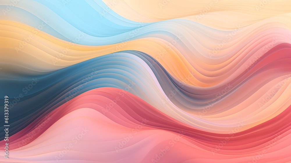 Abstract waves with vibrant color gradients Abstract waves with vibrant color gradients