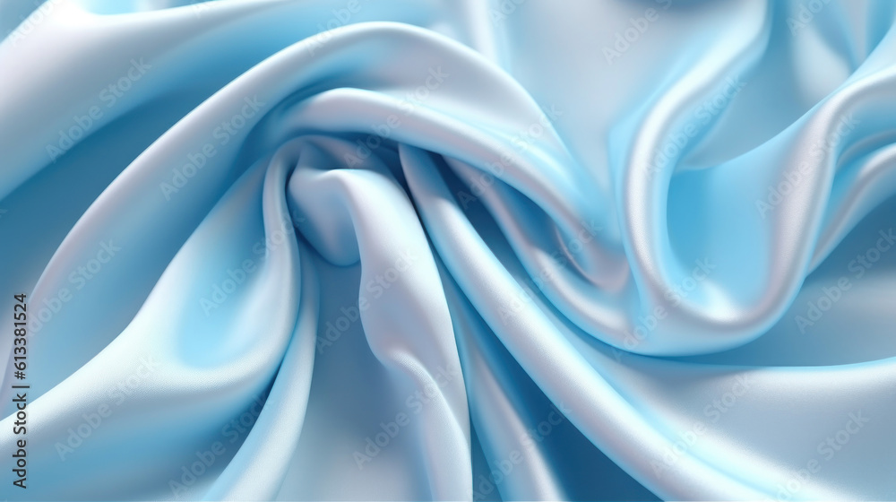 Obraz premium Abstract soft blue background. Silk satin.