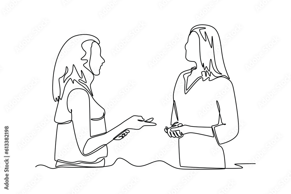 Continuous one line drawing customer service concept. Single line draw design vector graphic illustration. Continuous one line drawing customer service concept. Single line draw design vector graphic illustration.