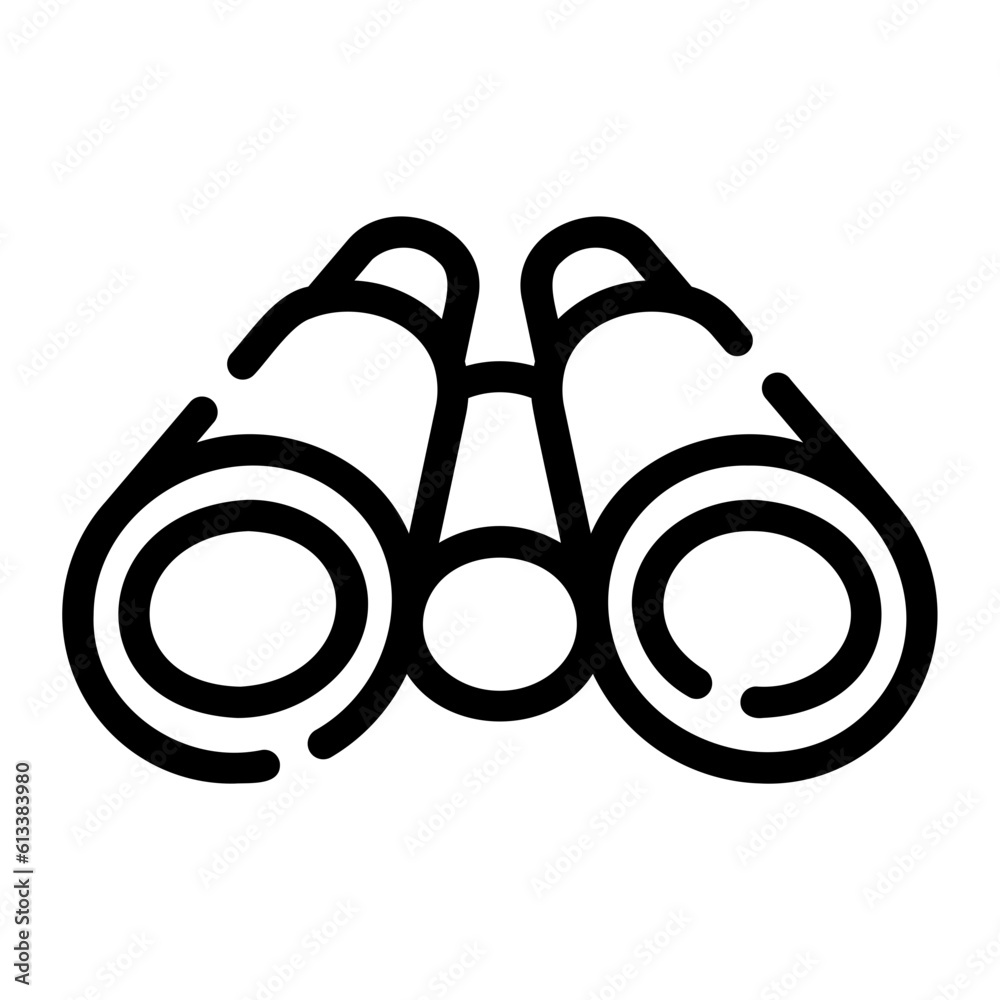 binoculars Line Icon binoculars Line Icon