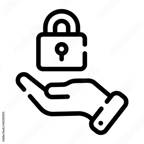 padlock Line Icon