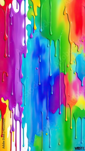 Colorful paint splashes on white background   illustration for your design. Abstract background.