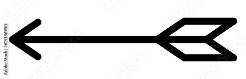 Arrow feather icon. Illustration cupid arrow.