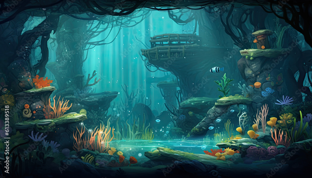 Underwater background Underwater background
