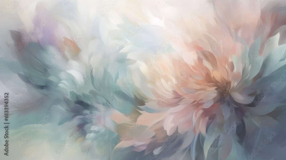 light soft floral abstract background