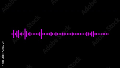 Enchanting Pink Audio Visualizer. Mesmerizing Spectrum Waveform in 4K Loop