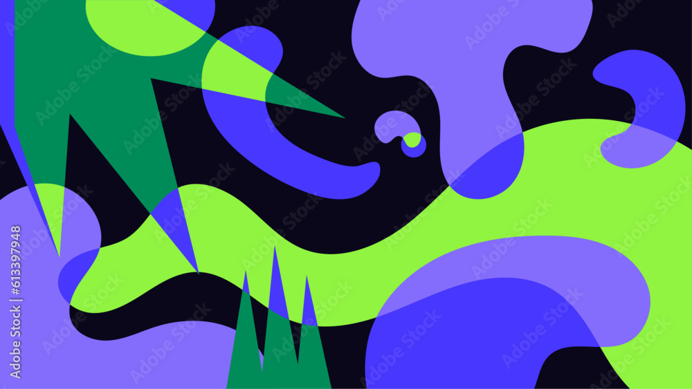 Fototapeta premium colorful abstract organic shapes background
