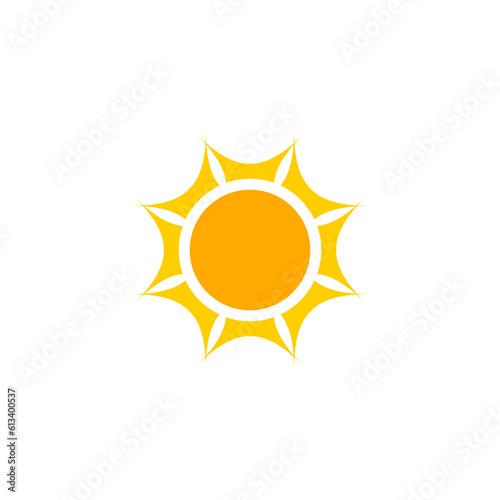 sun icon vector template. for clip art, graphic elements, digital drawing, and many more. 