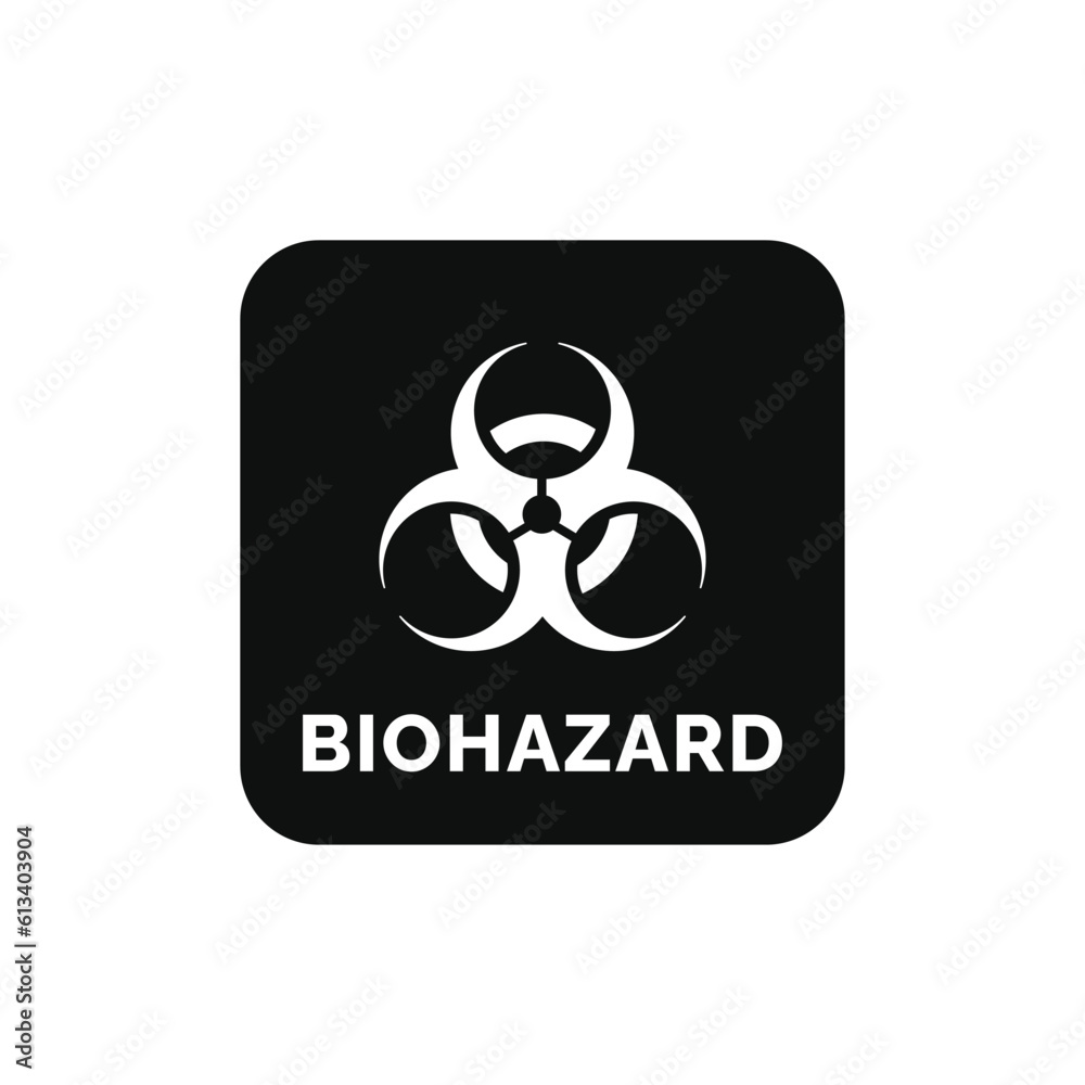 Biohazard packaging mark icon symbol vector Biohazard packaging mark icon symbol vector