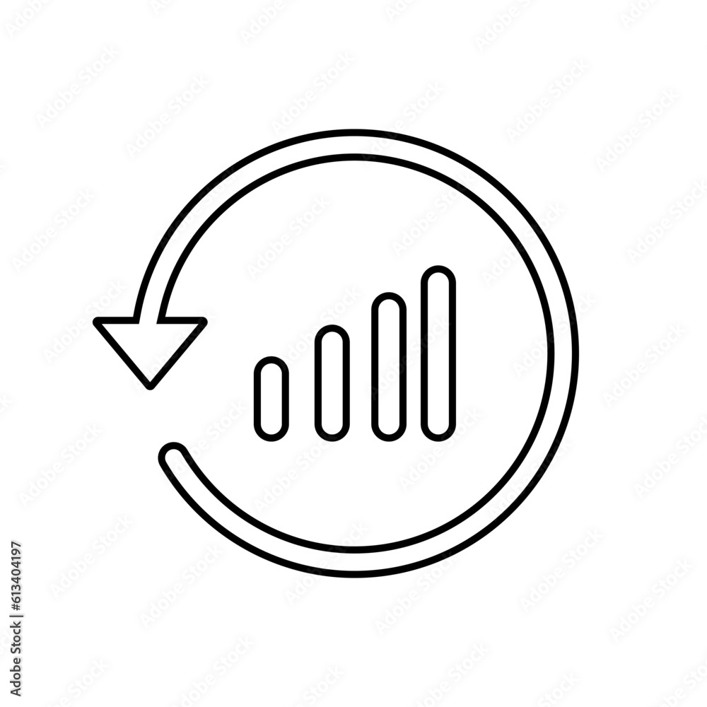 Chart icon vector. analysis illustration sign. analytics symbol or logo. Chart icon vector. analysis illustration sign. analytics symbol or logo.