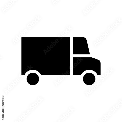 Truck vector icon. Lorry illustration sign. Autotruck symbol or logo.