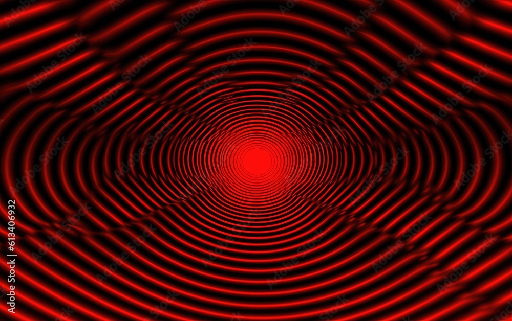 Abstract red and black background with circles. Generative AI. Abstract red and black background with circles. Generative AI.