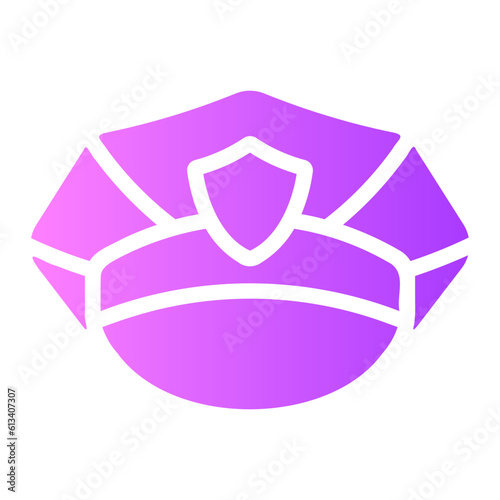 police hat Gradient icon