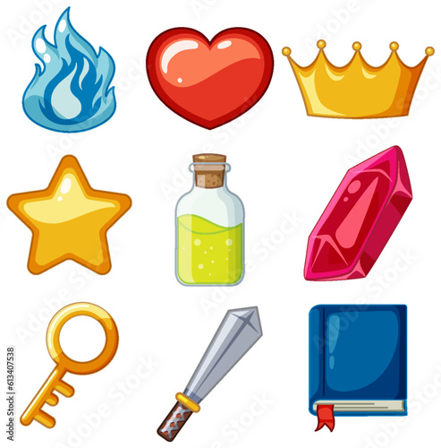 Set of game elements