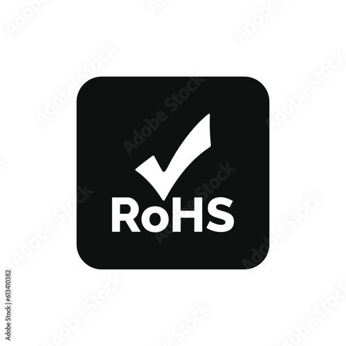 Rohs mark packaging icon symbol vector photo