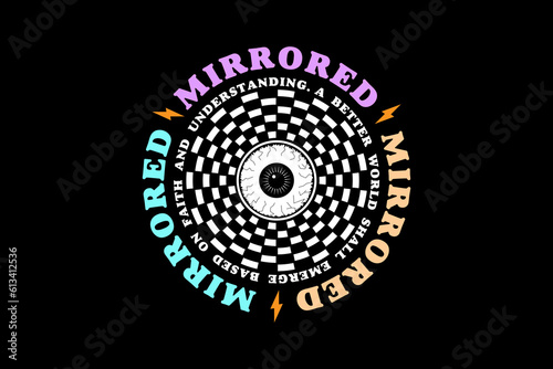 mirrored Streetwear graphic design
