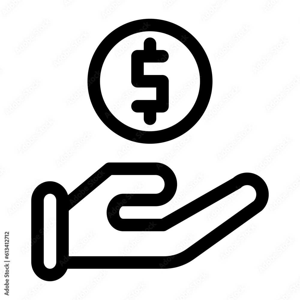 accounting line icon accounting line icon