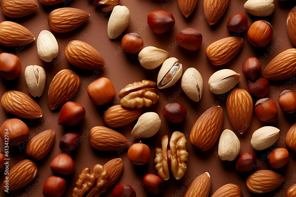 background of nuts