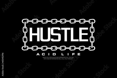 hustle Streetwear graphic design